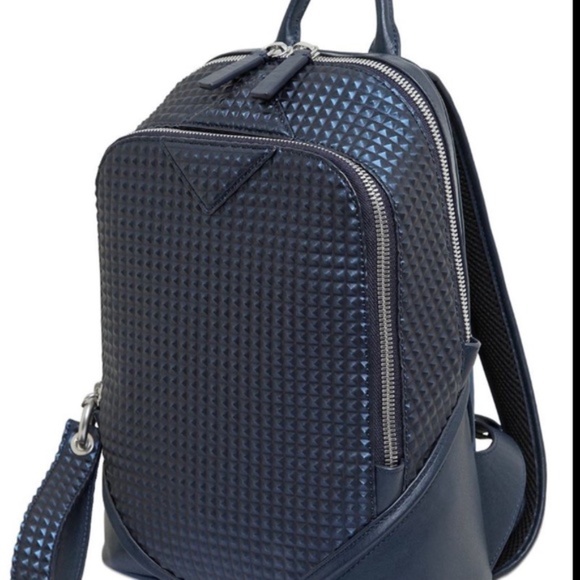 Authentic MCM Backpack Duke Luxus Deep Navy Blue - Picture 4 of 16